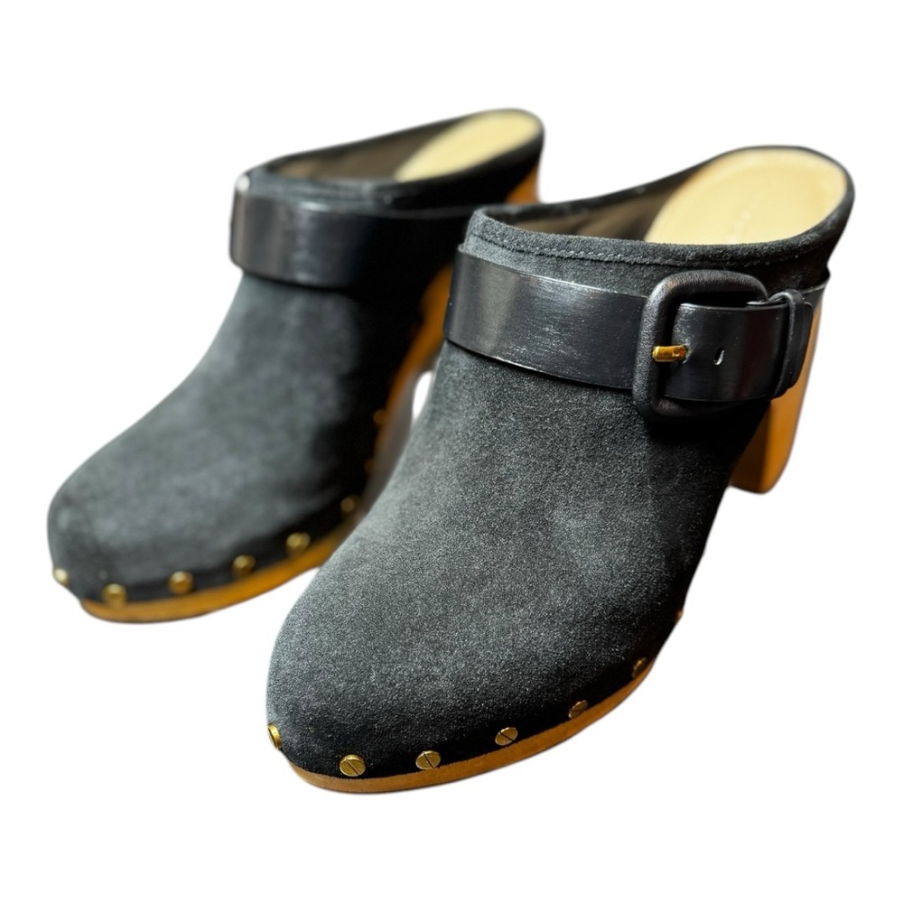 Veronica Beard Dacey suede clogs